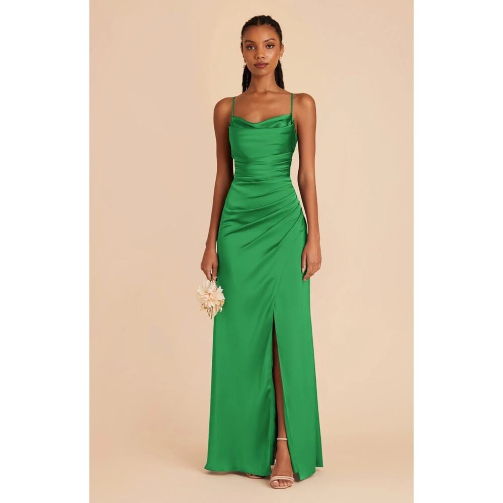 Birdy Grey Lydia Dress Matte Satin, Kelly Green, Size 1X